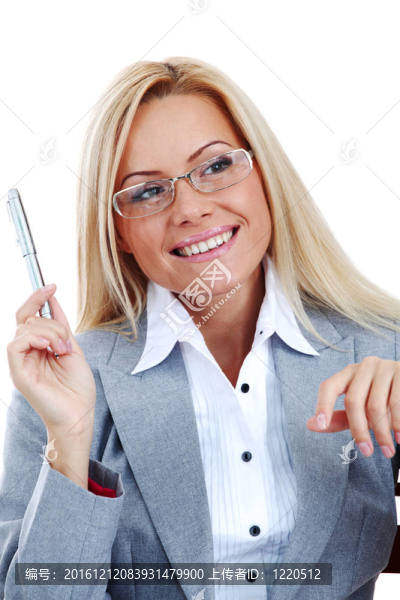 戴眼鏡的商業(yè)女性