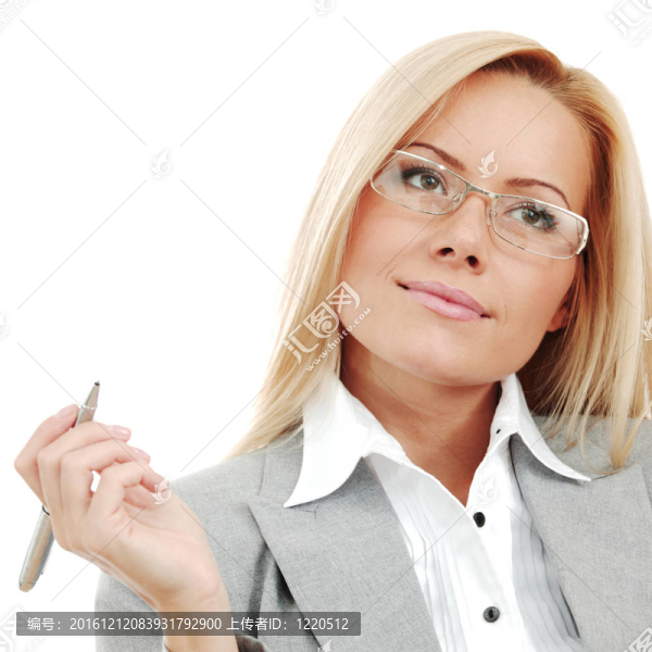 戴眼鏡的商業(yè)女性