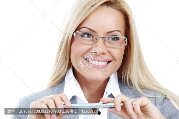 戴眼鏡的商業(yè)女性