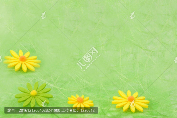 春天的背景。綠色劍麻背景的花。