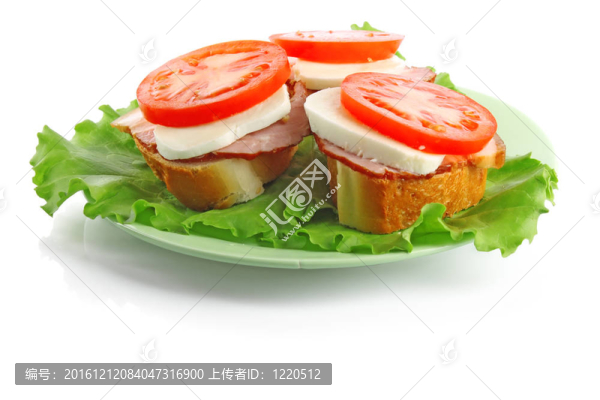 生菜生菜芝士三明治
