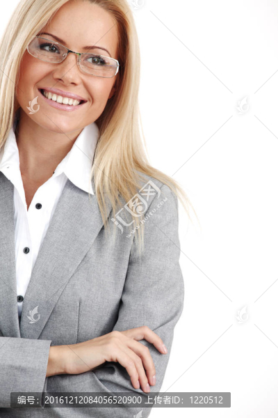 戴眼鏡的商業(yè)女性