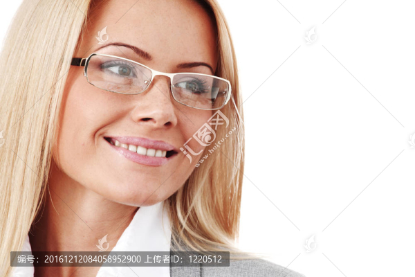 戴眼鏡的商業(yè)女性