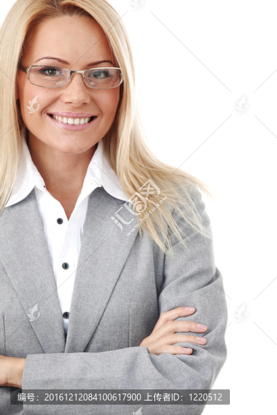 戴眼鏡的商業(yè)女性