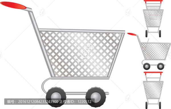 網(wǎng)上商店購(gòu)物車(chē)；電子商務(wù)圖標(biāo)；插畫(huà)