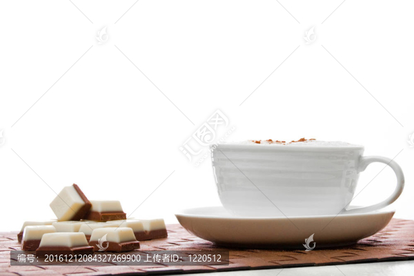 一杯巧克力咖啡