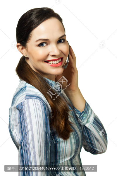 美麗的客戶服務(wù)女性肖像