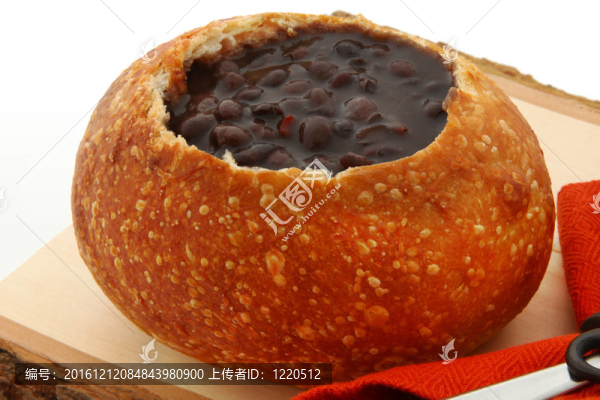 面包碗黑豆湯