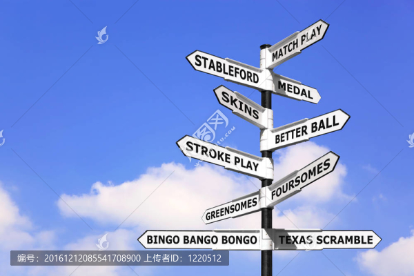 高爾夫比賽的路標(biāo)