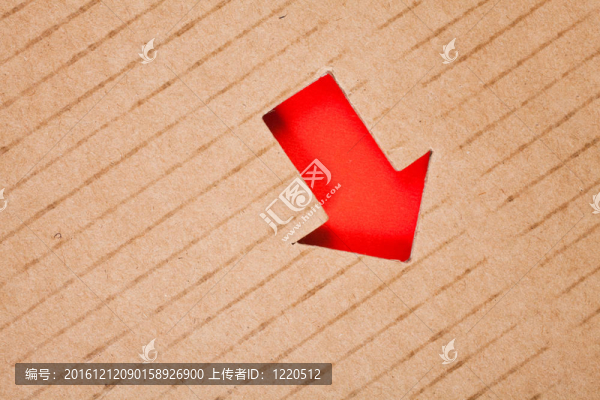 箭頭標志和紙板