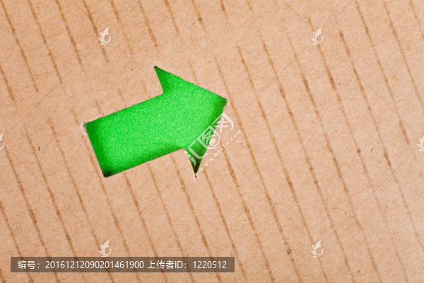 箭頭標(biāo)志和紙板
