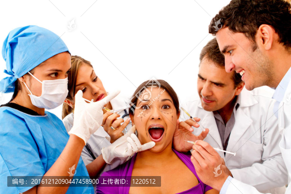 女人得到瘦臉