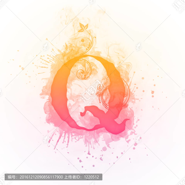 陽(yáng)光漩渦字母Q