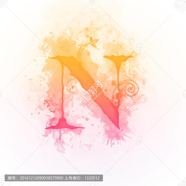 陽光漩渦字母