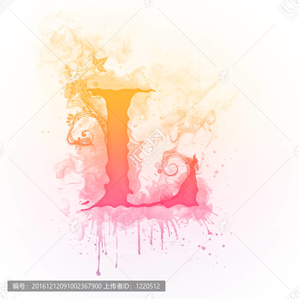 陽(yáng)光漩渦字母L