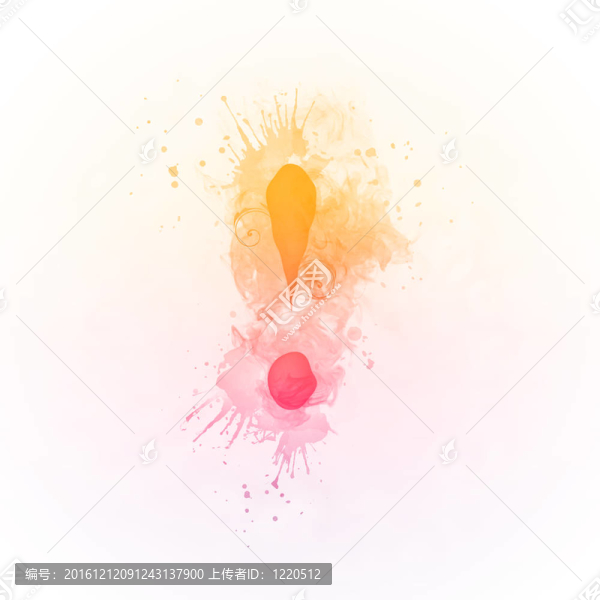 陽(yáng)光漩渦感嘆號(hào)