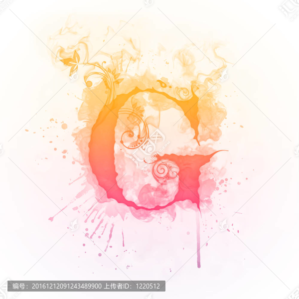 陽光漩渦字母G