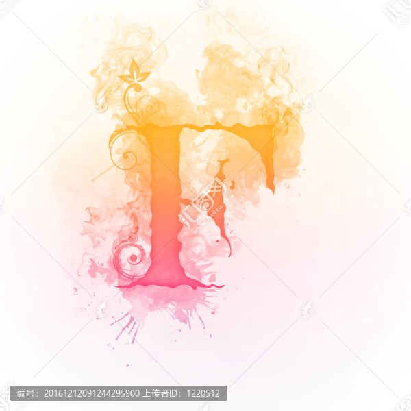 陽(yáng)光漩渦字母F