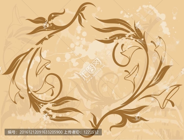 背景與抽象的花