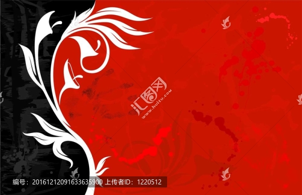 背景與抽象的花