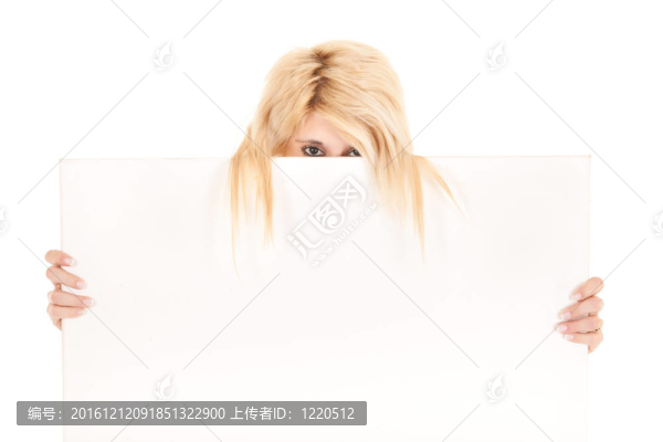 金發(fā)女人秀廣告牌