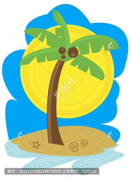 棕櫚樹(shù)的海灘