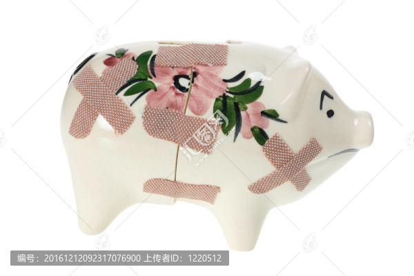 破碎的儲蓄罐