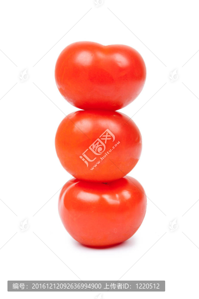 一些紅色的西紅柿在組分離