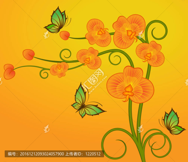 背景與美麗的花朵