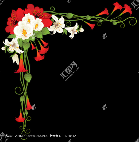 背景與美麗的花朵