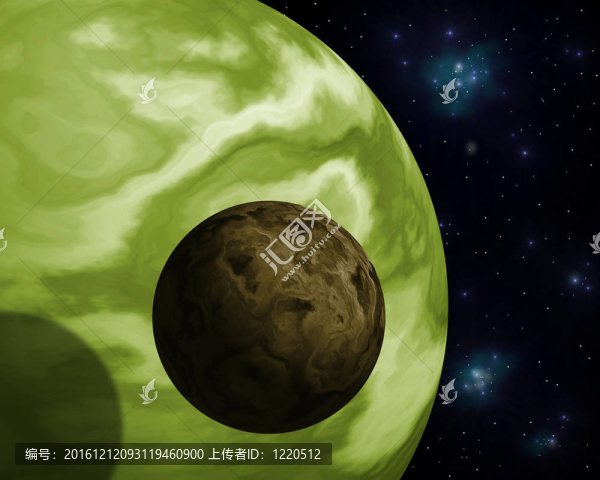 太陽系外行星與它磗月亮。