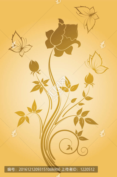 背景與抽象的花