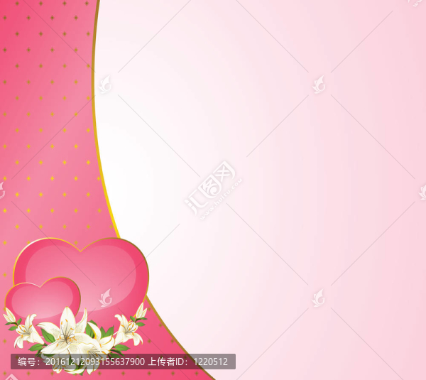心與美麗的蘭花