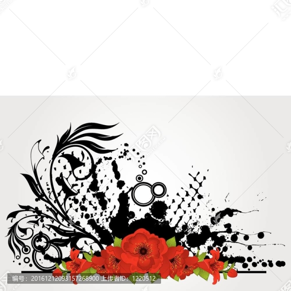 美麗的花朵和斑點
