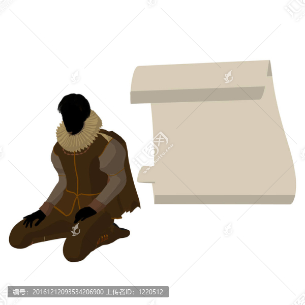 莎士比亞威廉剪影剪影