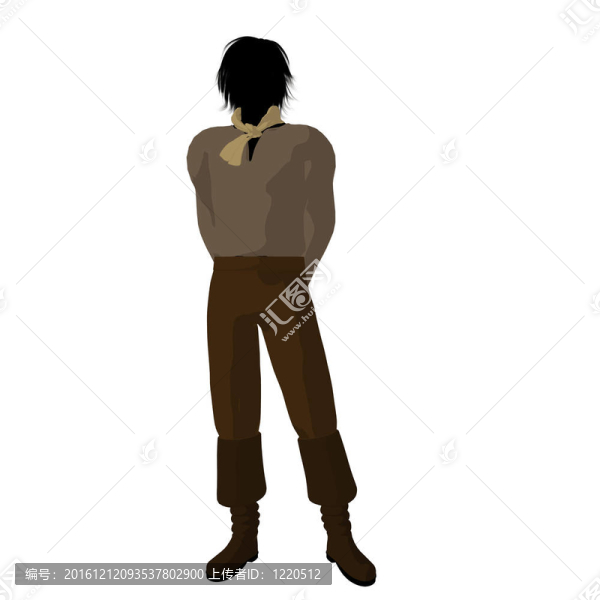路德維希貝多芬插畫剪影