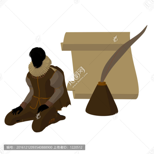 莎士比亞威廉剪影剪影