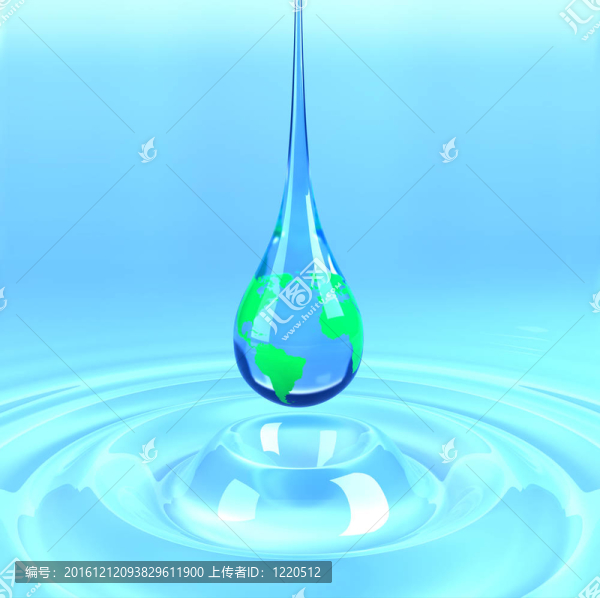 地球上的水滴
