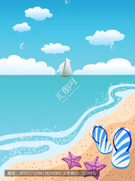 海灘上的涼鞋
