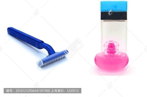 剃刀和乳液