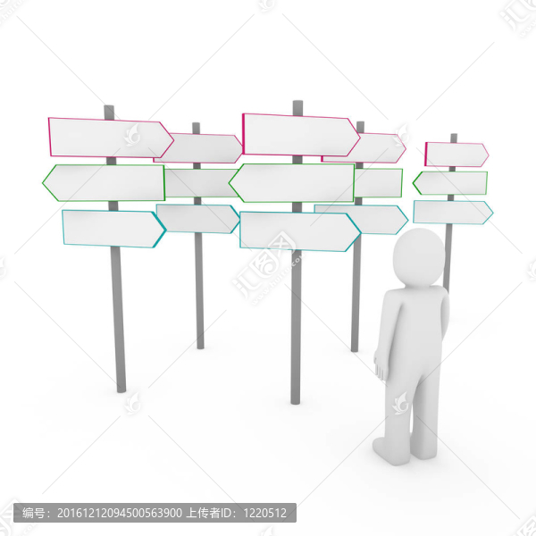 三維人道標(biāo)志