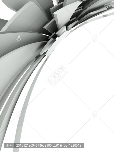 抽象三維建筑設(shè)計(jì)