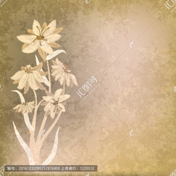 摘要垃圾組成的花