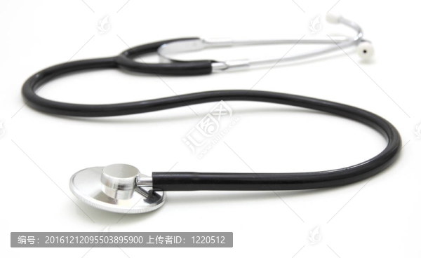 sthetoscope孤立在白色背景。