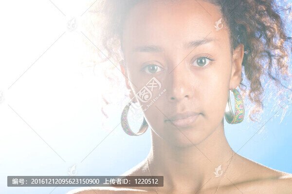 混血美女