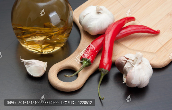 大蒜和紅辣椒