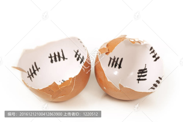 破碎的雞蛋殼