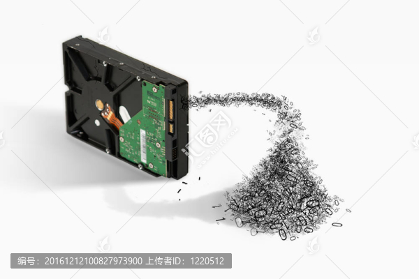破碎的硬盤