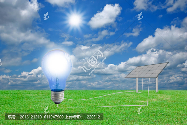 綠色景觀與太陽(yáng)能電池