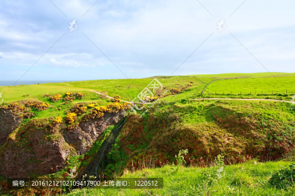 美麗的蘇格蘭景觀；Aberdeenshire；蘇格蘭